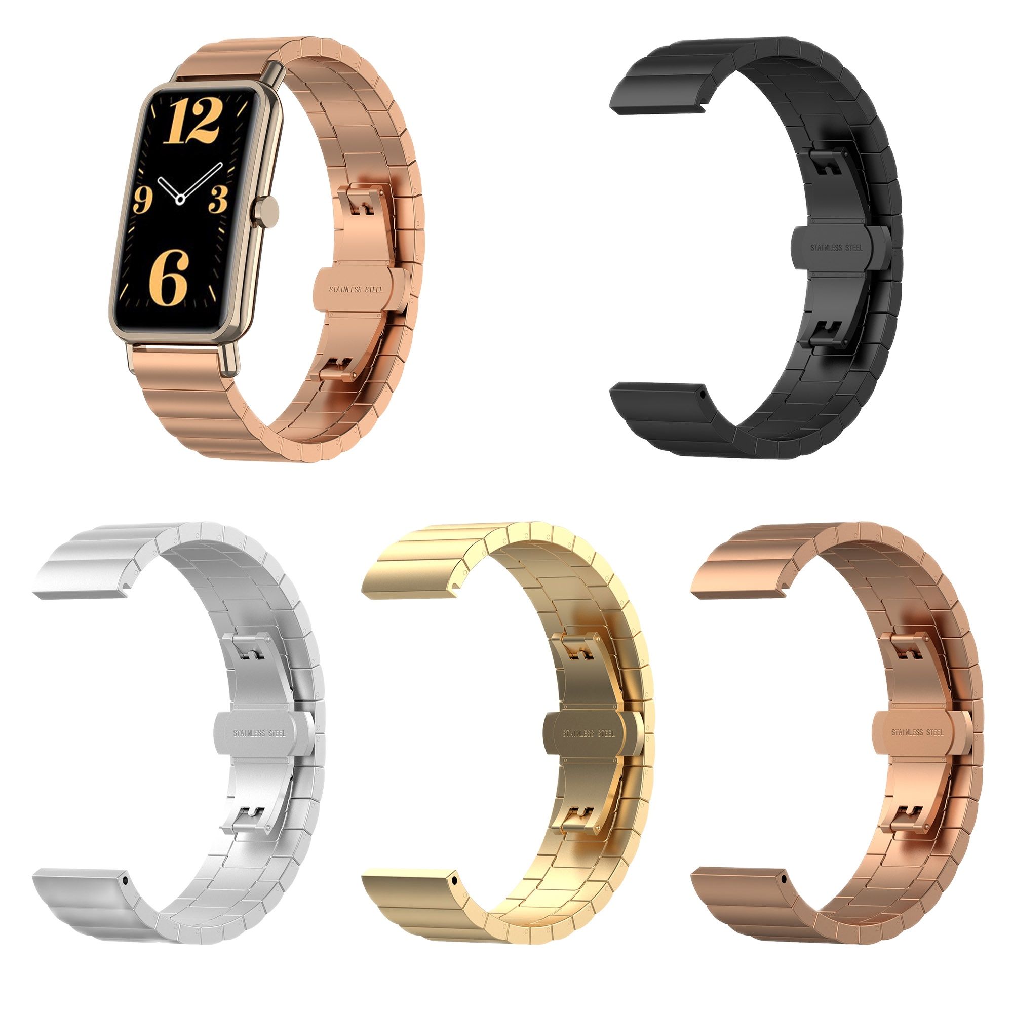 Timex Watches Smartwatch - 16mm Stainless Steel wristband for Huawei