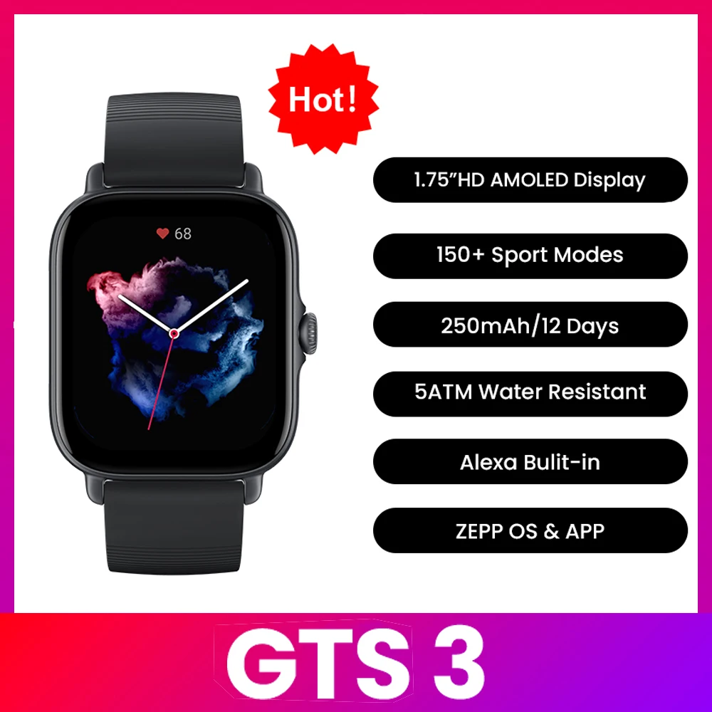 Timex Watches Smartwatch - Amazfit GTS 3 Smartwatch 5ATM Waterproof
