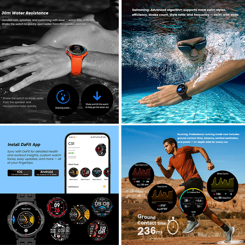 NEW 6-Axis Gyroscope Military  - огляд і ціна Timex Watches Smartwatch