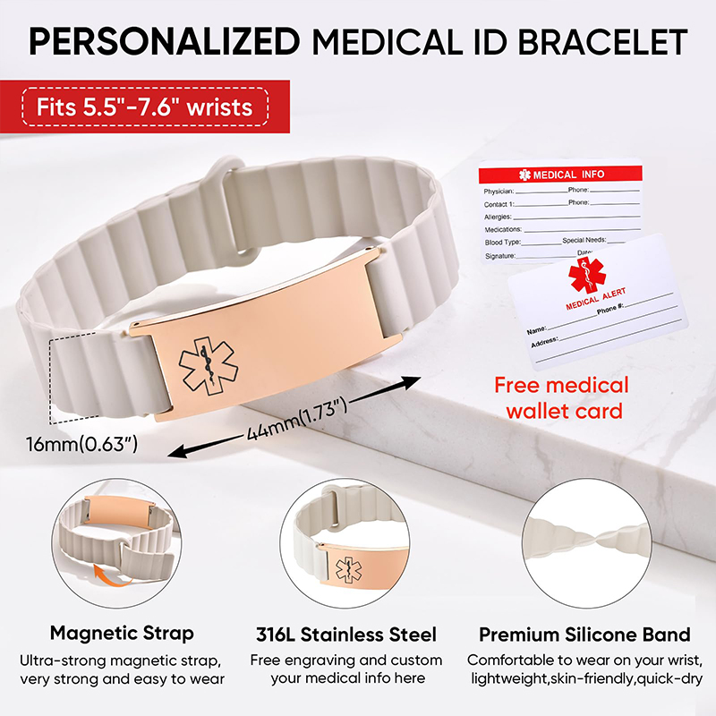Custom Medical ID Bracelet for - огляд і ціна Smartwatch Sports Watches For Men