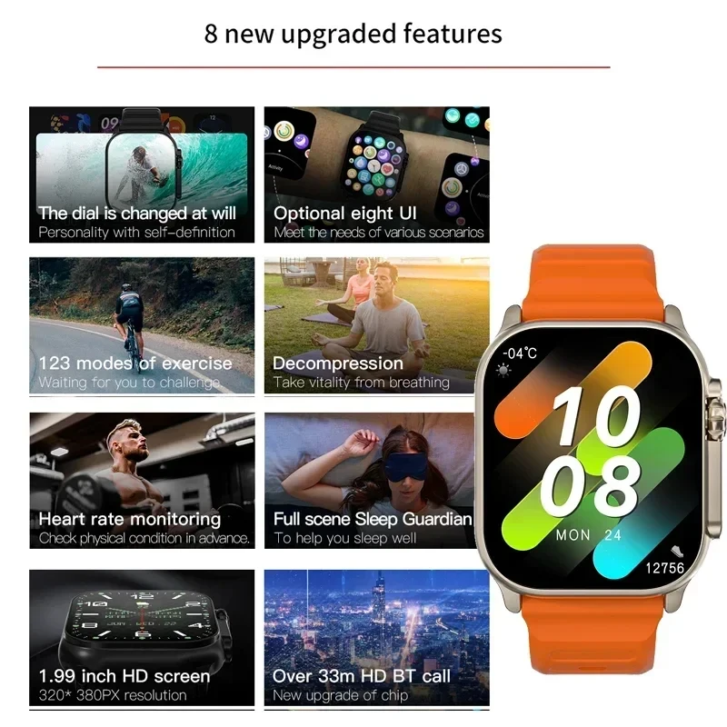 New Watch T10 Ultra Smart Watc - огляд і ціна Smartwatch Watches For Women With Gps