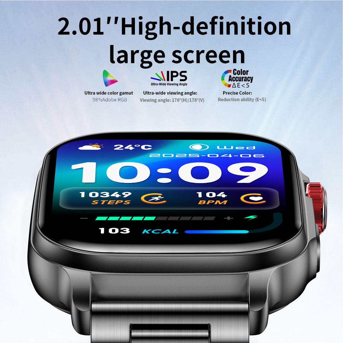 2026 Smart Watch 2.01'' Fitnes - огляд і ціна Smartwatch Watches For Men Digital