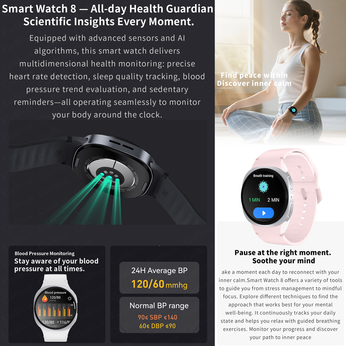 2026 New Watches 8 Mini GPS Tr - огляд і ціна Smartwatch Watches For Women With Gps