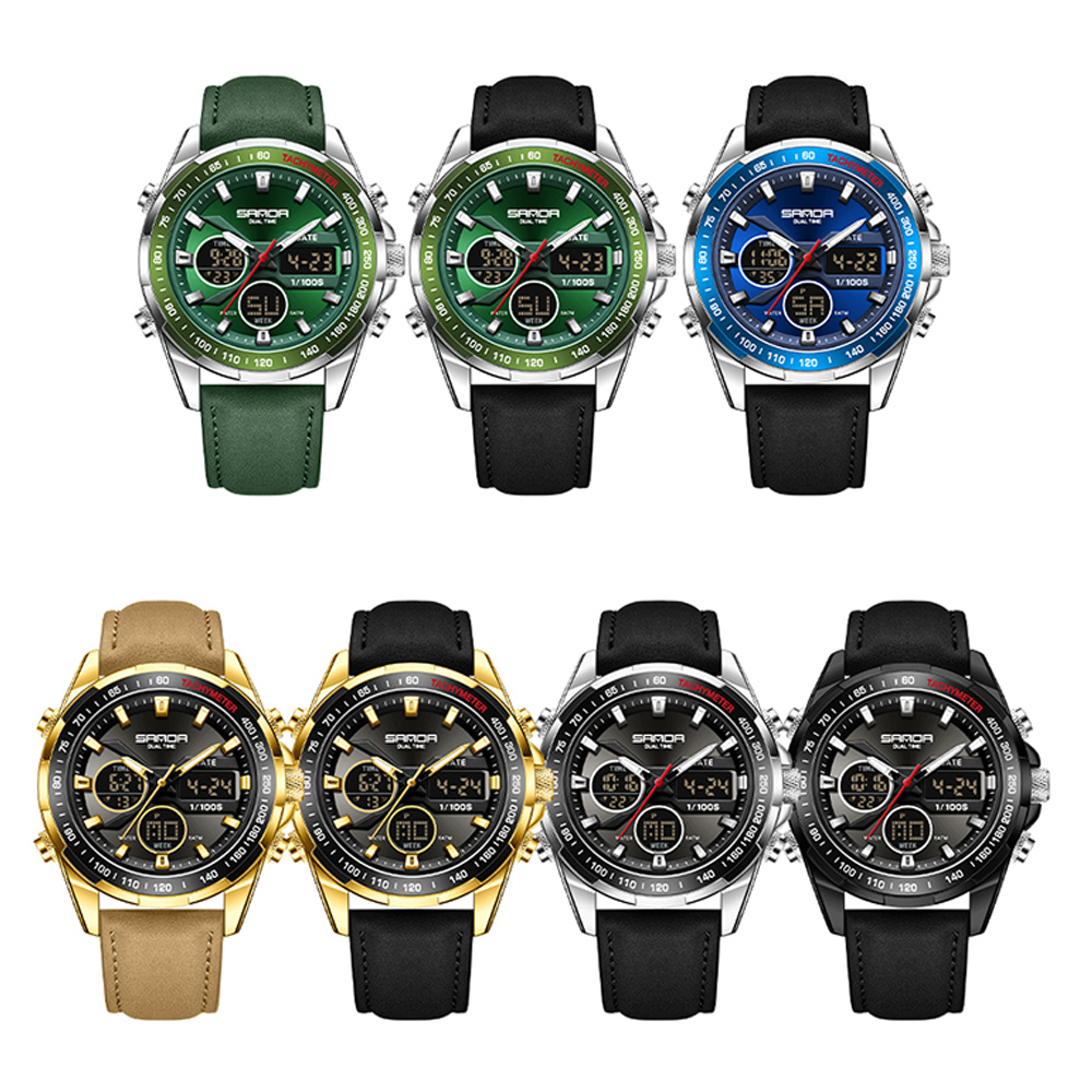 SANDA Luxury Chronograph Men W - огляд і ціна Smartwatch Digital Watches For Men