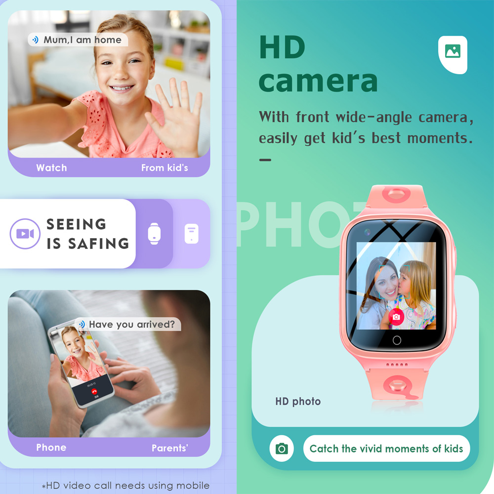 Hot 4G Kids Smartwatch 1000 Ma - огляд і ціна Smartwatch Digital Watches For Kid Boy With Alarm