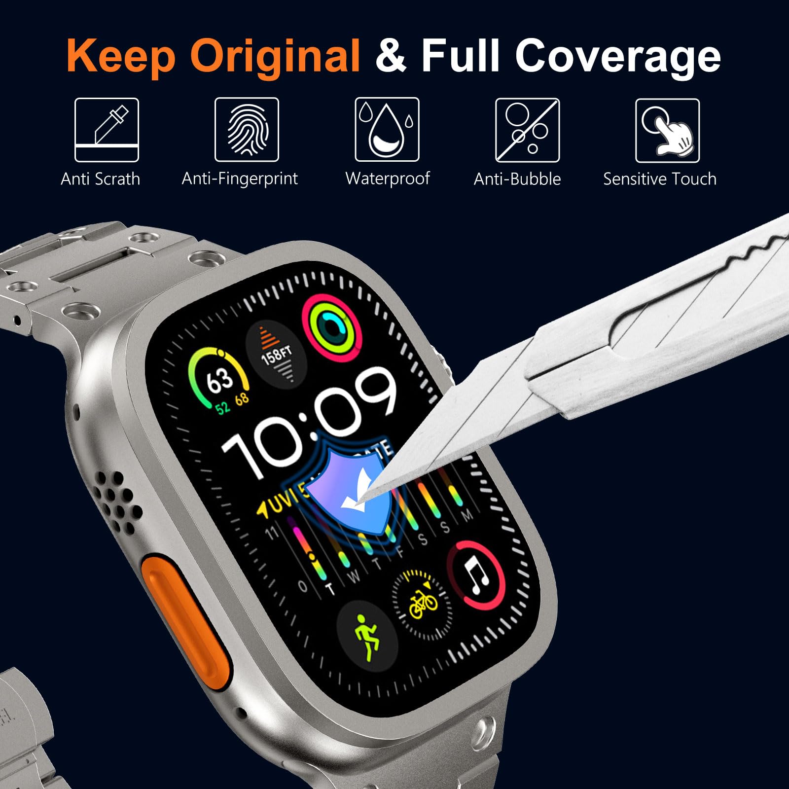 Tempered Glass for Apple Watch - огляд і ціна Smartwatch Apple Watches For Men