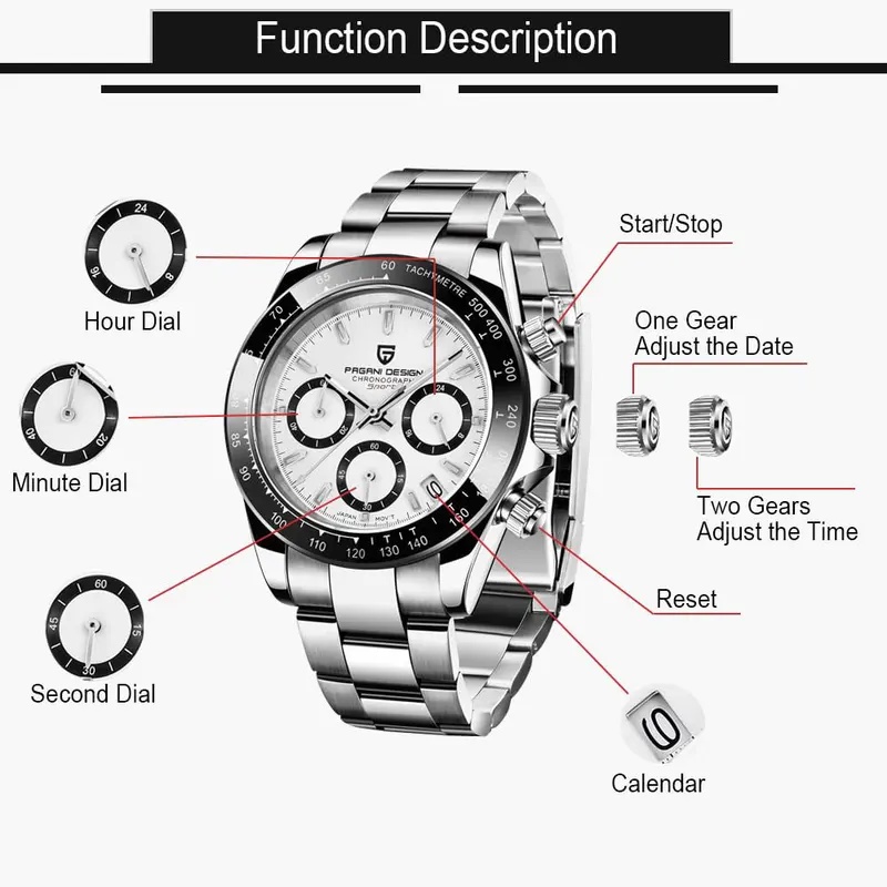 PD-1644 OS20 PAGANI DESIGN Men - огляд і ціна Smartwatch Sports Watches For Men