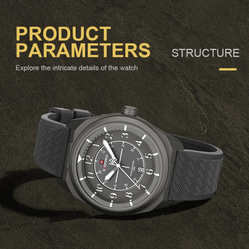 NAVIFORCE Men Quartz Calendar  - огляд і ціна Smartwatch Sports Watches For Men