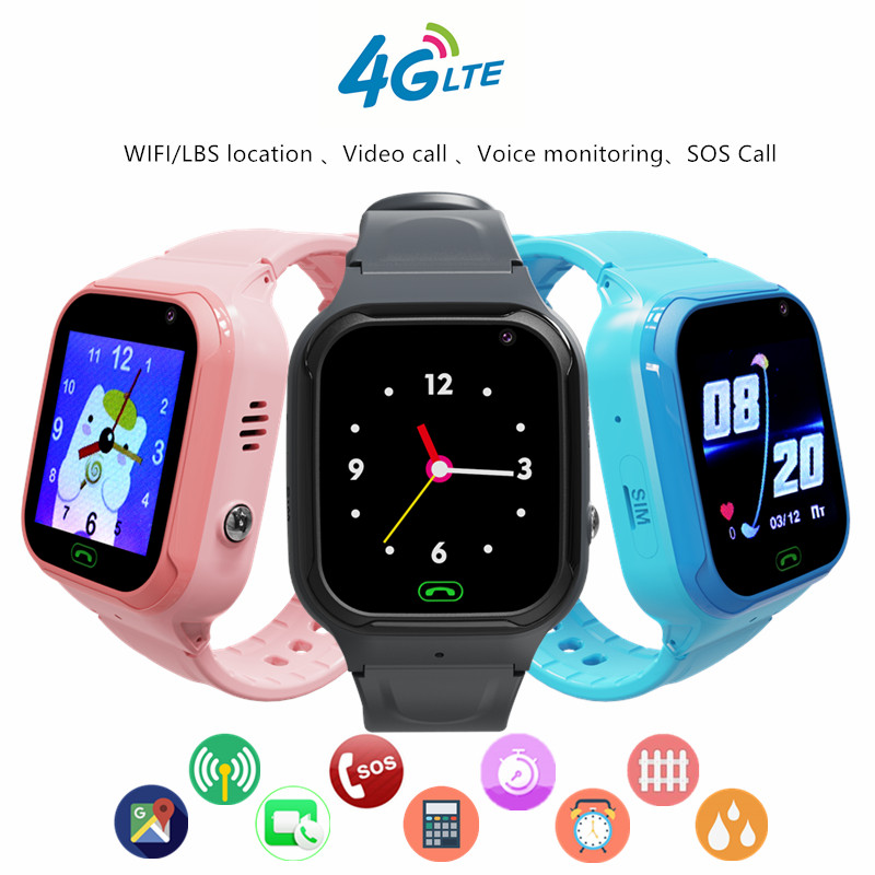 4G Kids Smart Phone Watch Vide - огляд і ціна Smartwatch Digital Watches For Kid Boy With Alarm