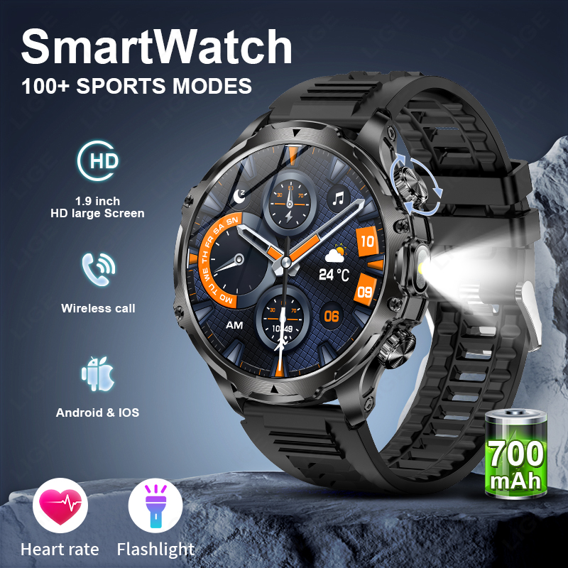LIGE Smartwatch Military Men 1 - огляд і ціна Timex Watches Smartwatch