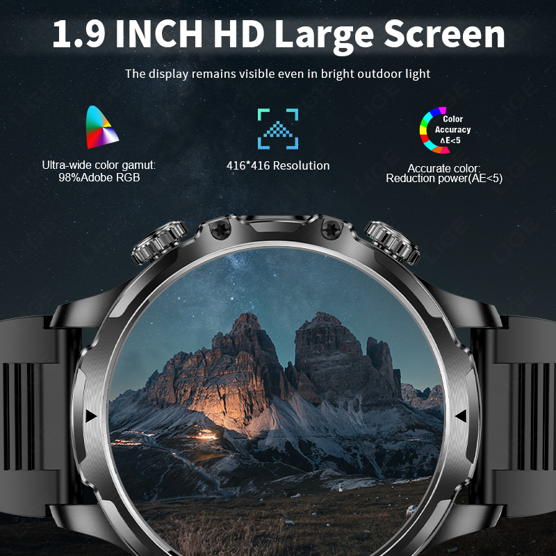 LIGE Smartwatch Military Men 1 - огляд і ціна Timex Watches Smartwatch
