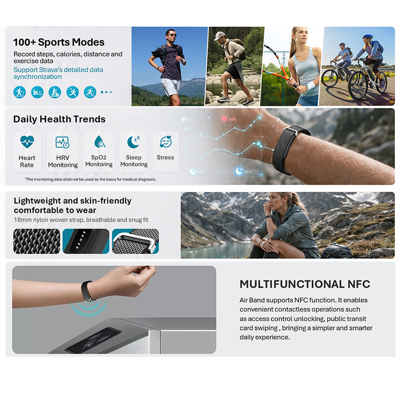 VALDUS Air Band Smart Bracelet - огляд і ціна Smartwatch Watches For Men Digital