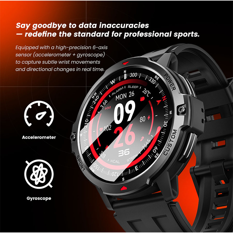 NEW 6-Axis Gyroscope Military  - огляд і ціна Timex Watches Smartwatch