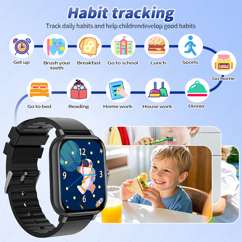 LIGE 2025 Audiobook Children S - огляд і ціна Smartwatch Digital Watches For Kid Boy With Alarm