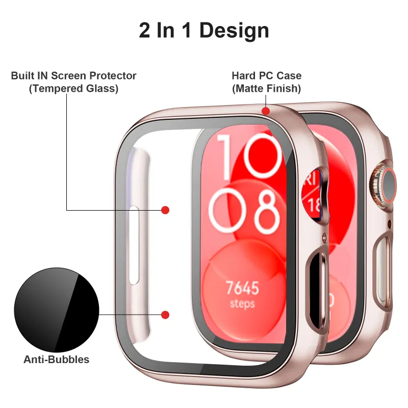 Glass+PC Case for Huawei Watch - огляд і ціна Huawei Smartwatch Watch Fit