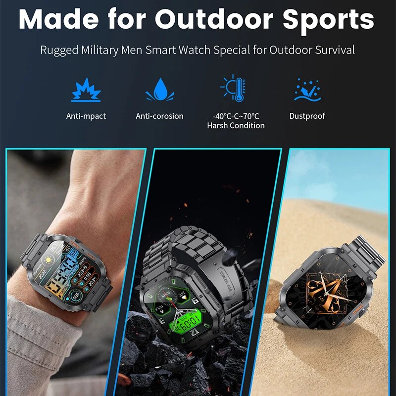 LIGE Outdoor Sports Fitness Sm - огляд і ціна Smartwatch Digital Watches For Men