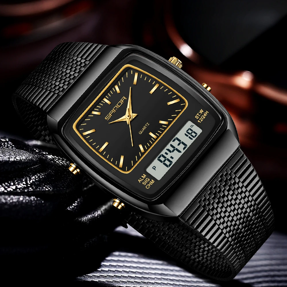 SANDA Watches Men Waterproof A - огляд і ціна Timex Watches Smartwatch