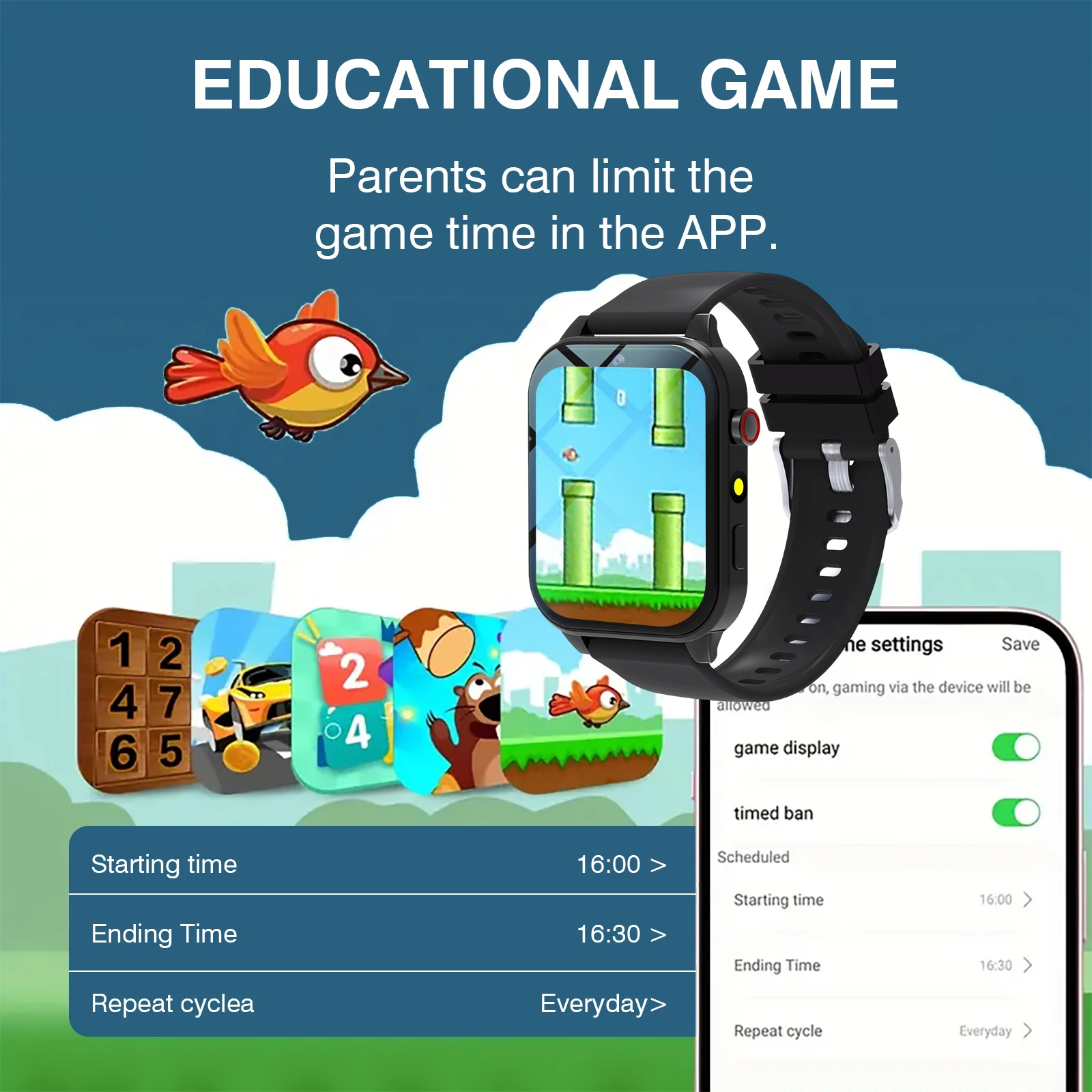 Kids′s Smart Watch 18 Games Ca - огляд і ціна Smartwatch Watches Gift For Boys