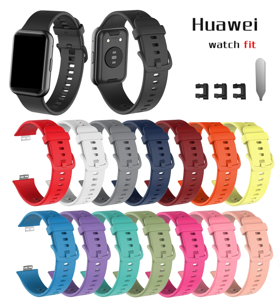 Silicone Band For huawei watch - огляд і ціна Huawei Smartwatch Watch Fit