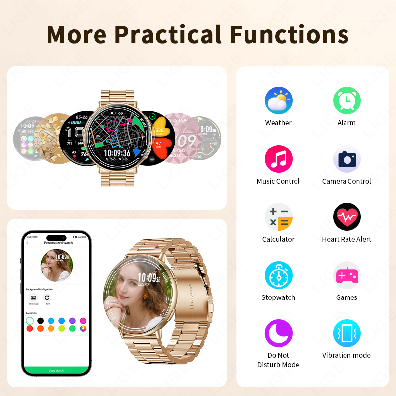 LIGE GPS Smart Watch Heart Rat - огляд і ціна Smartwatch Watches For Women With Gps