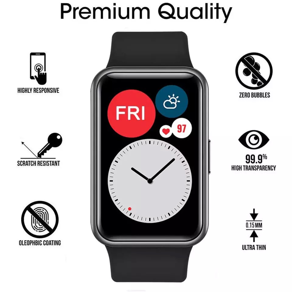 Protective Soft Glass For Huaw - огляд і ціна Huawei Smartwatch Watch Fit