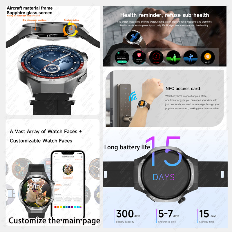 2026 New BOXUXING Watch 5 MAX  - огляд і ціна Smartwatch Watches For Women With Gps