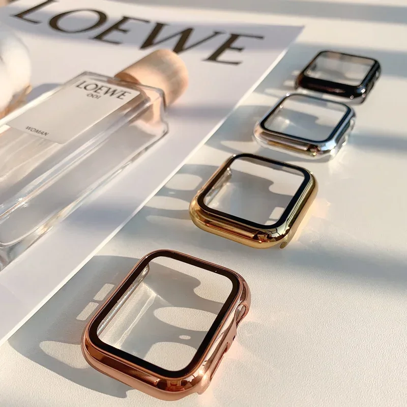 Glass+case For Apple Watch ban - огляд і ціна Smartwatch Iphone Watches For Women