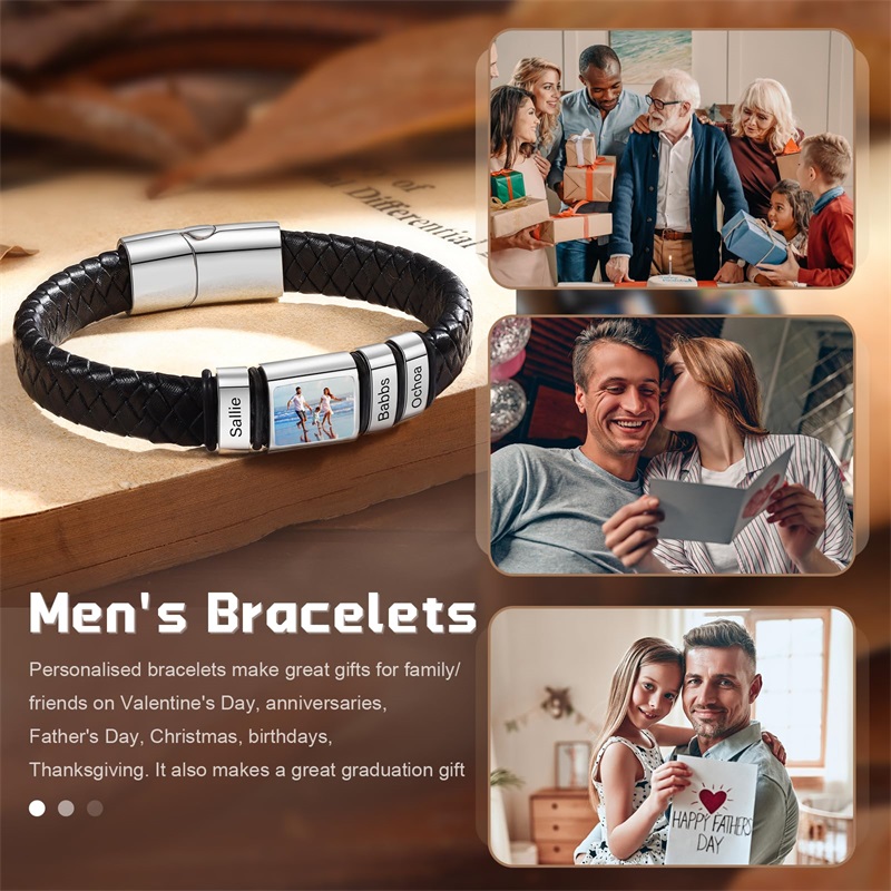 Custom Photo Bracelet for Men  - огляд і ціна Smartwatch Sports Watches For Men
