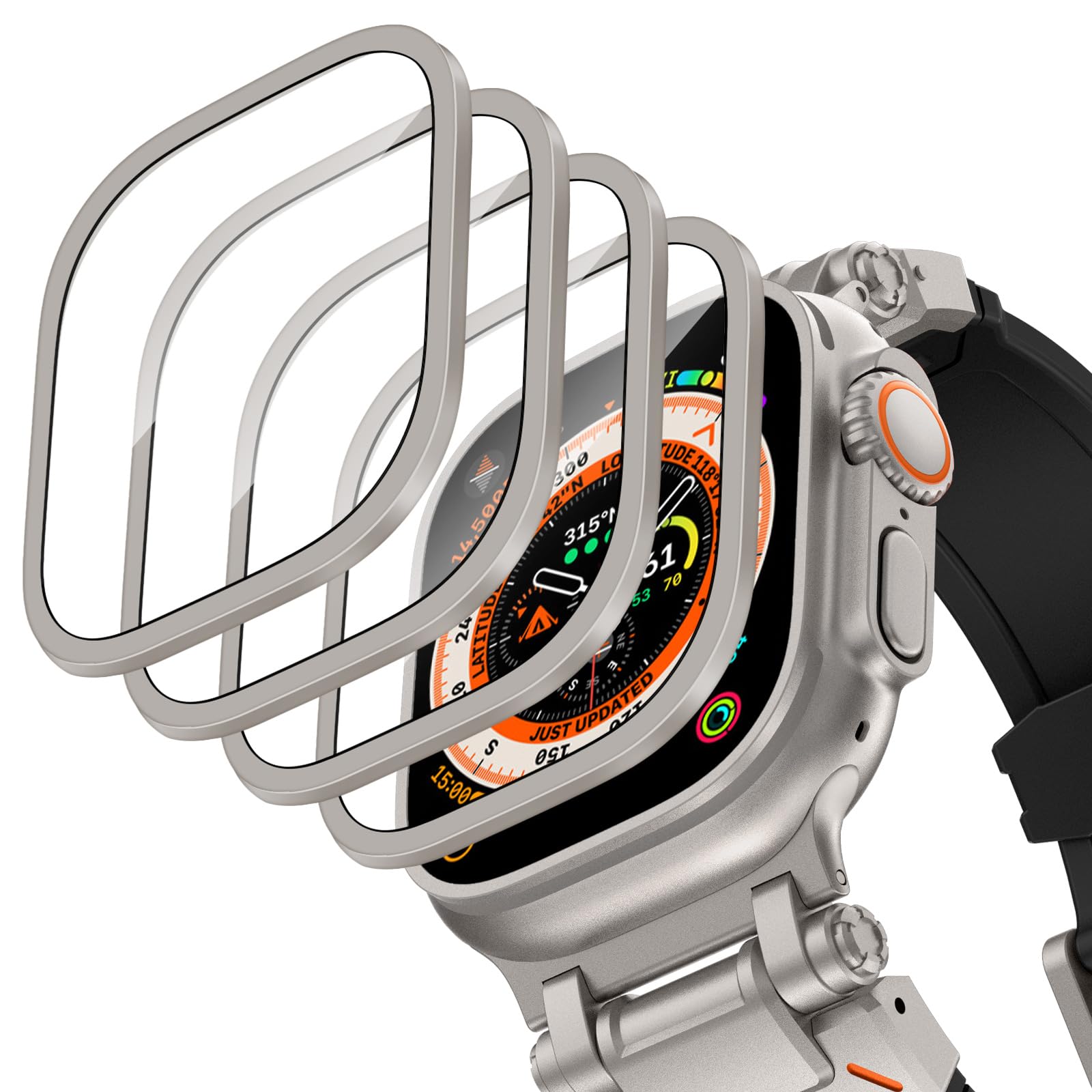 Aluminium Alloy Case+Tempered  - огляд і ціна Smartwatch Apple Watches For Men