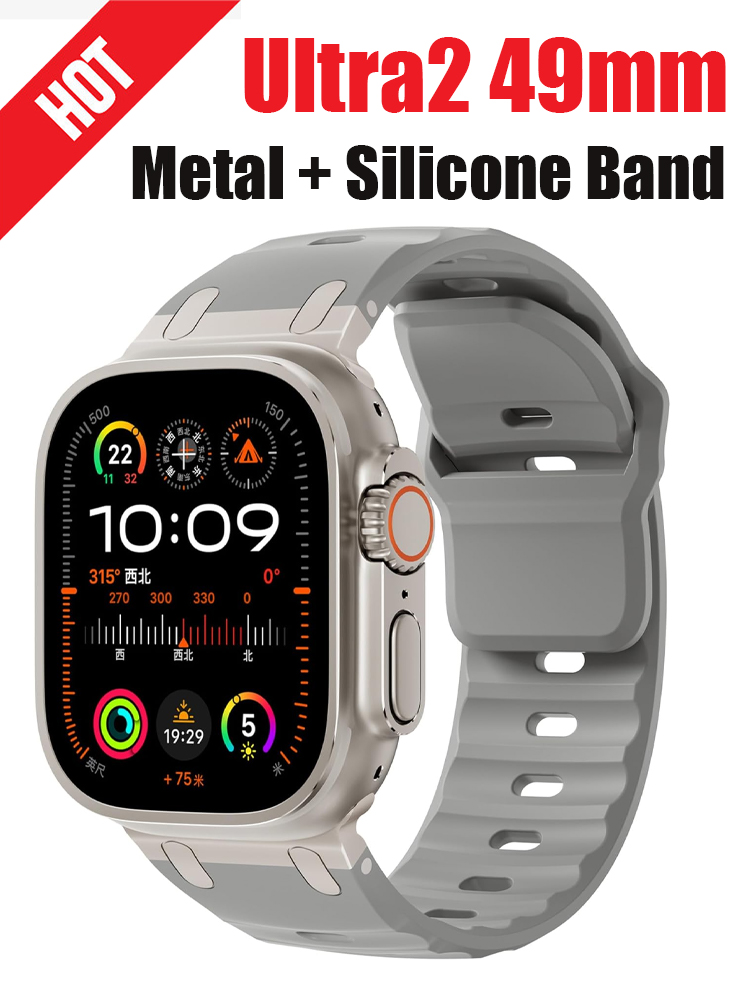 Metal+Silicone Strap for Apple - огляд і ціна Smartwatch Apple Watches For Men