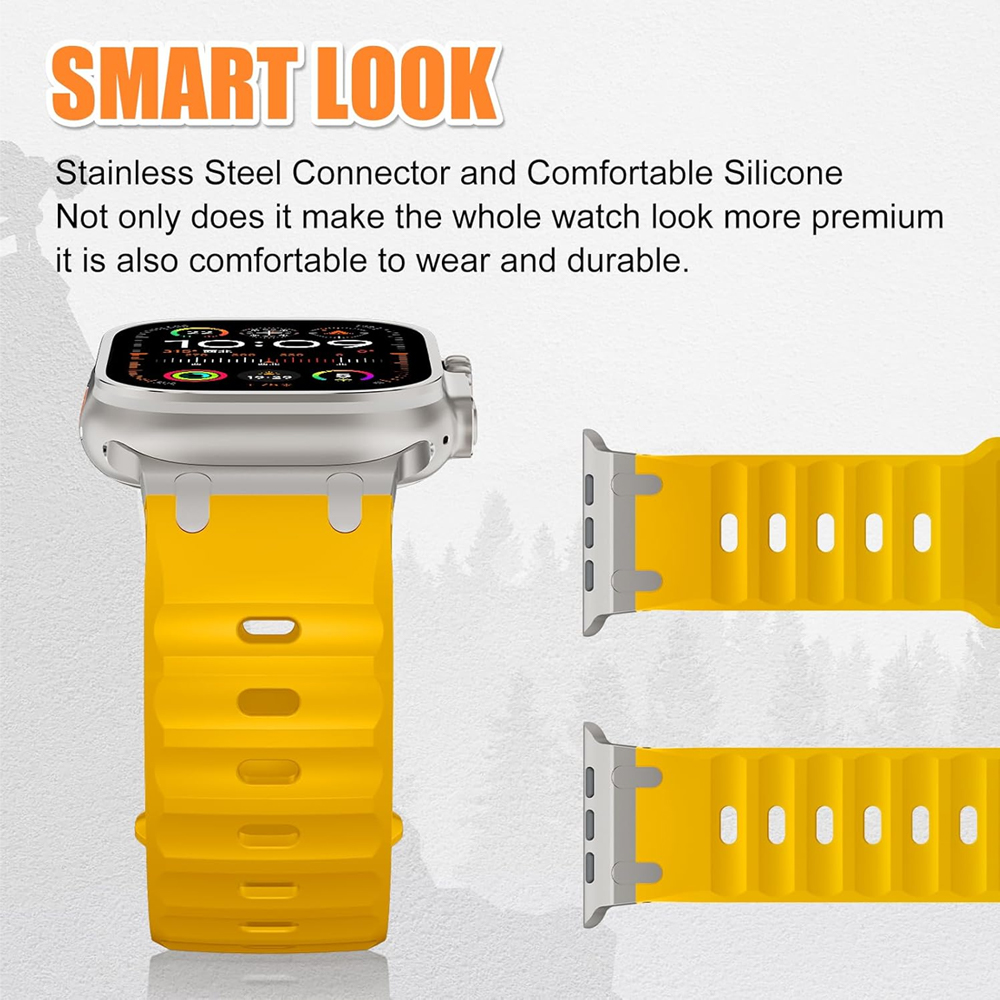 Metal+Silicone Strap for Apple - огляд і ціна Smartwatch Apple Watches For Men