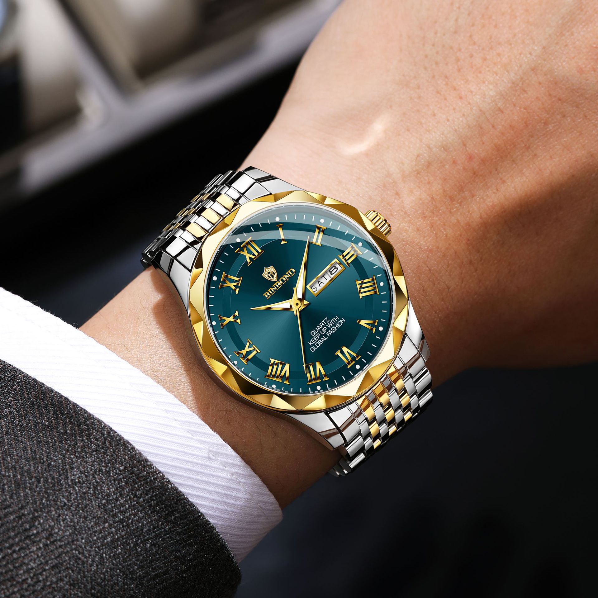 BINBOND Luxury Quartz Wristwat - огляд і ціна Smartwatch Sports Watches For Men