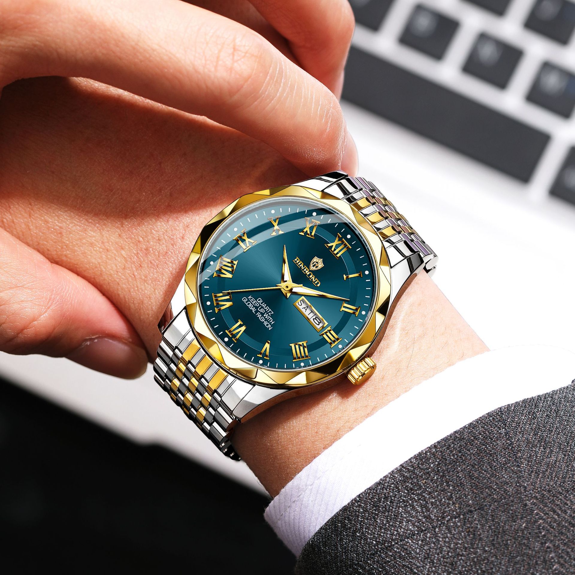 BINBOND Luxury Quartz Wristwat - огляд і ціна Smartwatch Sports Watches For Men